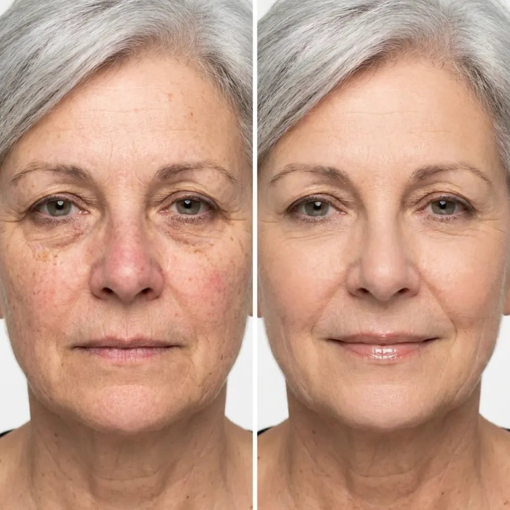 Before and after using Ovea